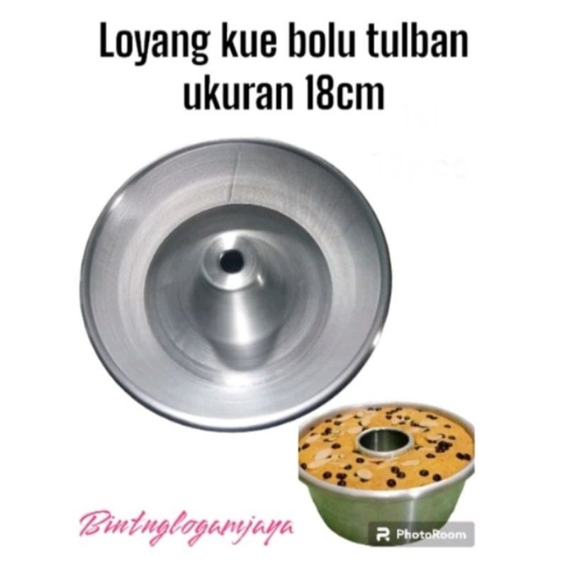 loyang tulban/loyang bolu cetakan kue pulde ukuran 18cm