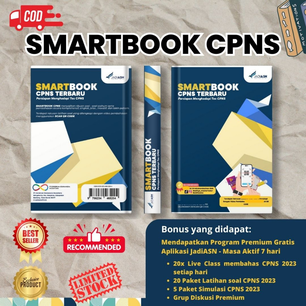 [PROMO MURAH] Buku CPNS 2023 - Buku CPNS Recomended - Buku CPNS 2023 Best Seller