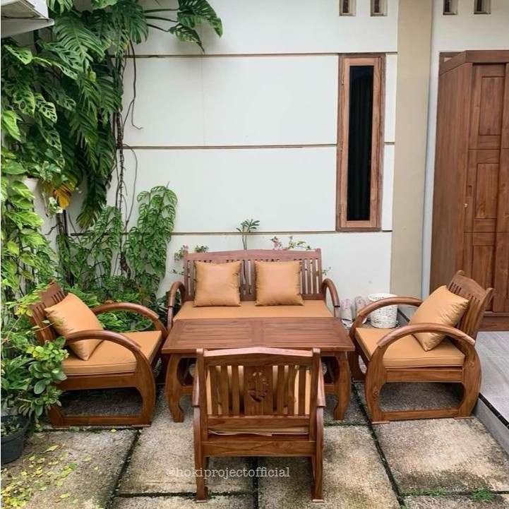 Shedan Set Kursi Tamu Khas Jawa Klasik Bahan Full kayu jati baik pilihan Kreasi Kayu Jepara
