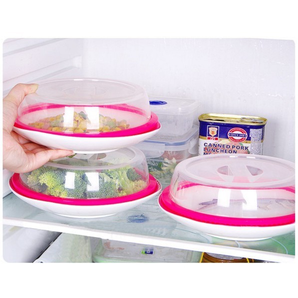 VISSHOP| Penutup Piring Makanan Transparan Cover Sealer