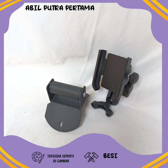 Paket Holder Hp Breket Bracket Gps Holder Hp Motor Yamaha Nmax New Cover Stang Motor Nmax Baru Holde