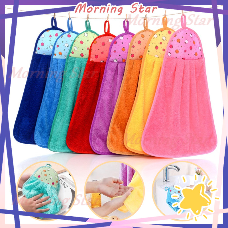 Kain Lap Tangan Polos/Hand Towel Warna Serap Air/Kain Lap Gantung/Lembut Sangat Menyerap/Serbet Hand