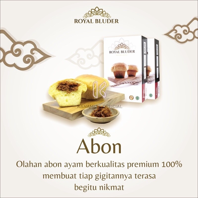 

Roti Royal Bluder 1 Box Kotak Rasa Abon Isi 8 Pcs