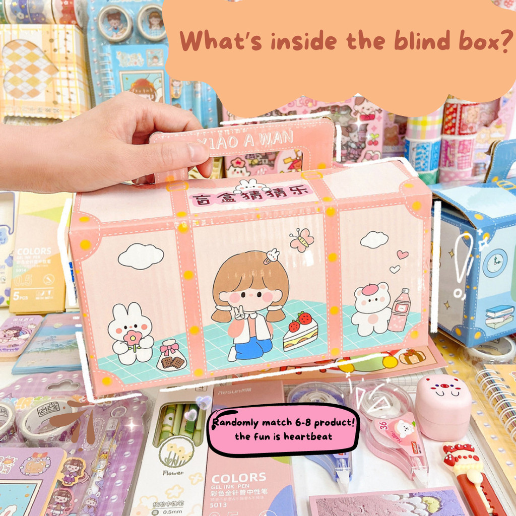 

[HARU] Stationery Kit Blind Box Alat Tulis Motif Lucu