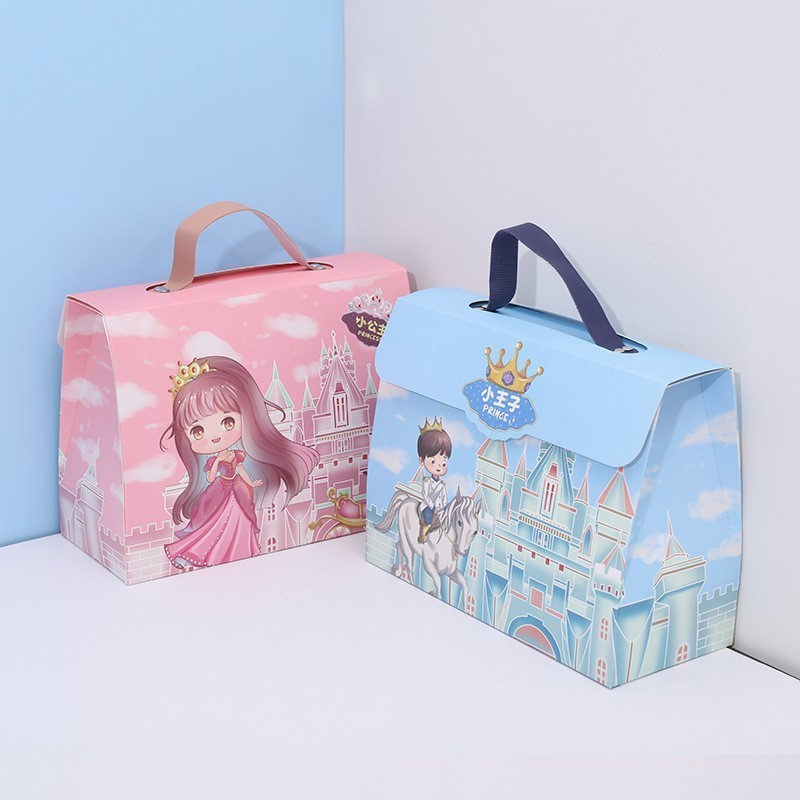 

GOODIE BAG ULANG TAHUN ANAK PAPER BAG TAS BIRTHDAY ANAK MOTIF PRINCE PRINCESS