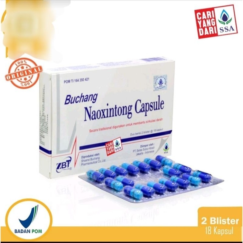 BUCHANG NAOXINTONG CAPSULE BU CHANG NAO XIN TONG KAPSUL BUCHANG SSA SARAS 36kapsul