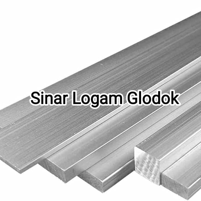plat alumunium strip tebal 6mm x 80mm x 1000mm