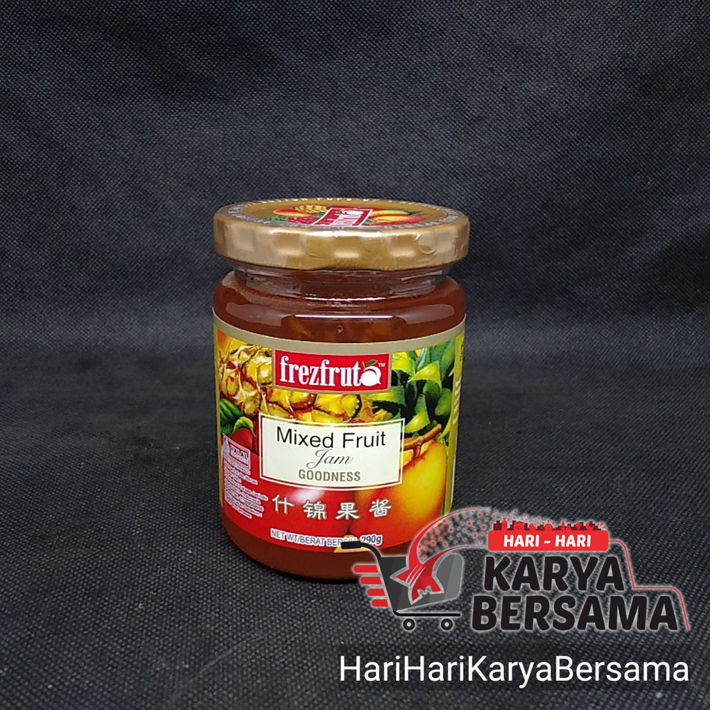 

FREZFRUTA SELAI RASA MIXED FRUIT JAM GOODNES BOTOL 290GR