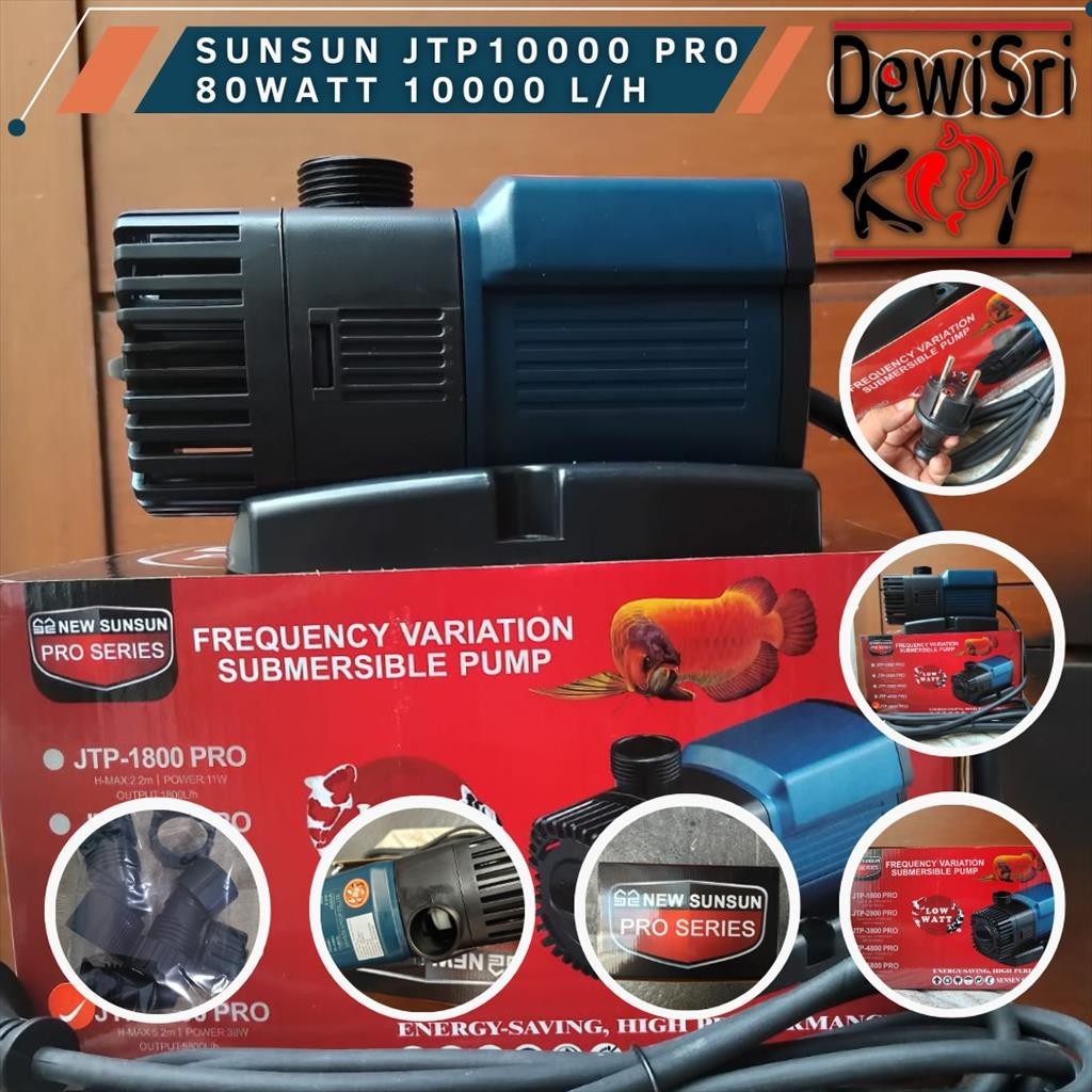 Water Pump SUNSUN JTP10000 JTP 10000liter per jam Pompa Celup Filter Kolam Ikan koi