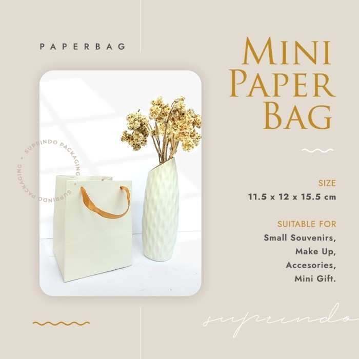 

Paper bag MINI uk. 11.5 x 12 x 15.5 cm - Merah
