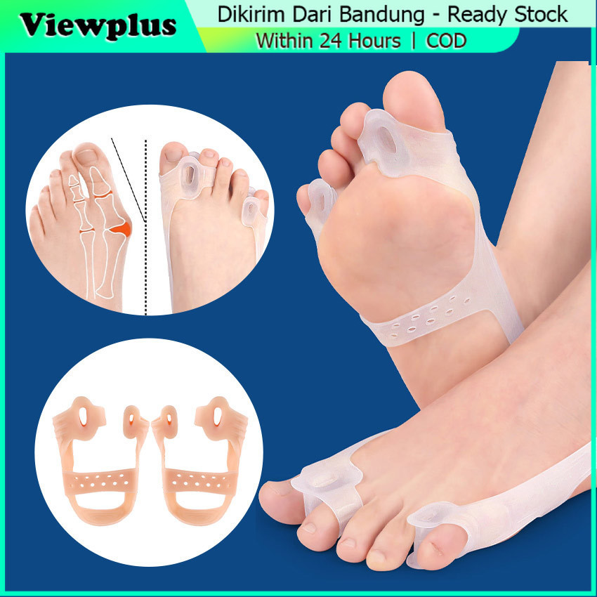 2Pcs Korektor Jempol Kaki Ortopedi Pelurus Corrector Bunion Hallux Valgus - Korektor Bunion Belat Pe