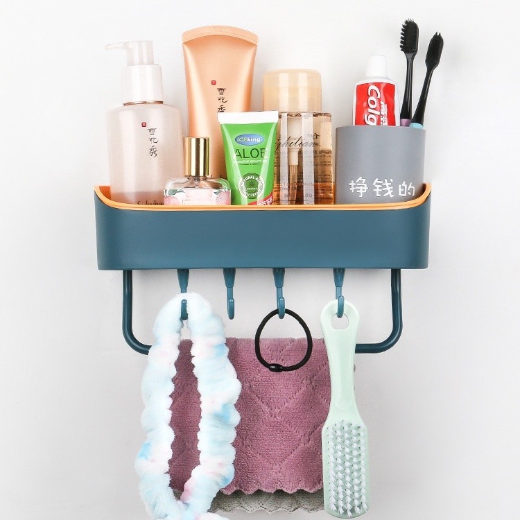 H5354 Rak Sabun Kamar Mandi Persegi Panjang / Wadah Peralatan Dapur Dan Kamar Mandi Toilet