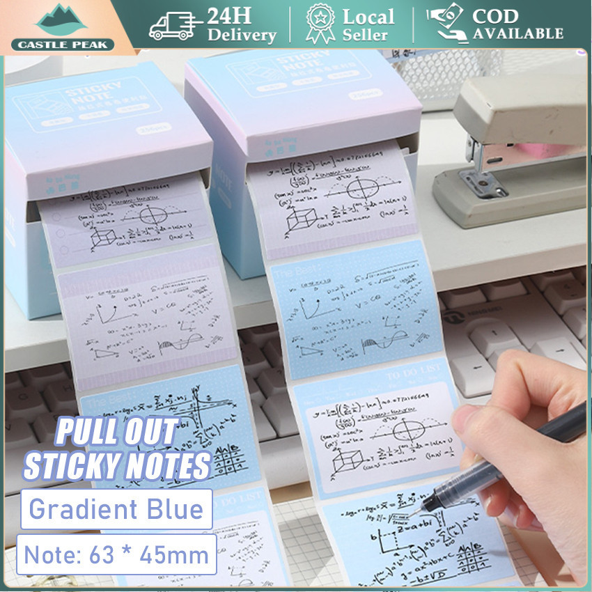 

Pull-out Gradien kreatif Sticky Notes Memopad Kertas Memo Tempel Mini Sticky Notes Simple