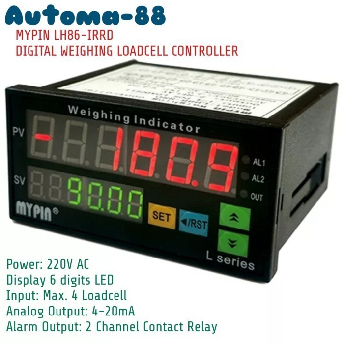MN08 6 Digit Loadcell Indicator Controller Load Cell Transmitter 4-20mA