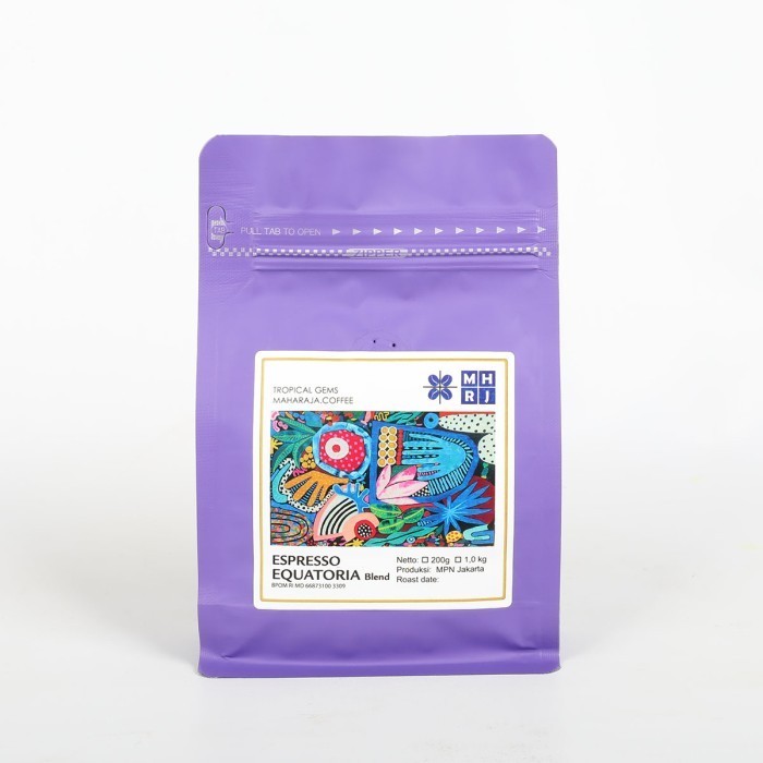 

Best-Promo Espresso EQuatoria blend 2/3 Arabica & Robusta Business pack - 200g, Biji-Beans