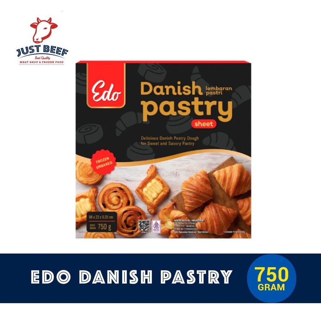 

Edo Danish Pastry 750gr Bahan Cromboloni (Instan Only)