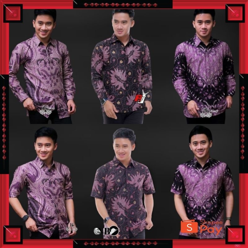 KAIN ADEM LEMBUT HALUS TEBAL / Kemeja Batik Pria Lengan Pendek dan Panjang Premium Modern M L XL XXL