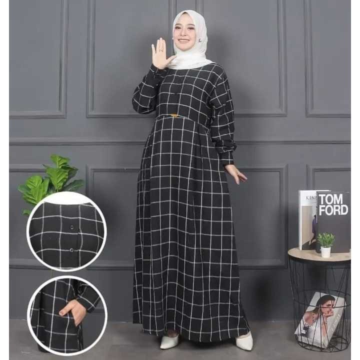 TERMURAH MIDI DRESS TARTAN MIDI DRESS KOTAK KOTAK/MIDI DRESS KOTAK WANITA KEKINIAN/MIDI DRESS KOTAK 