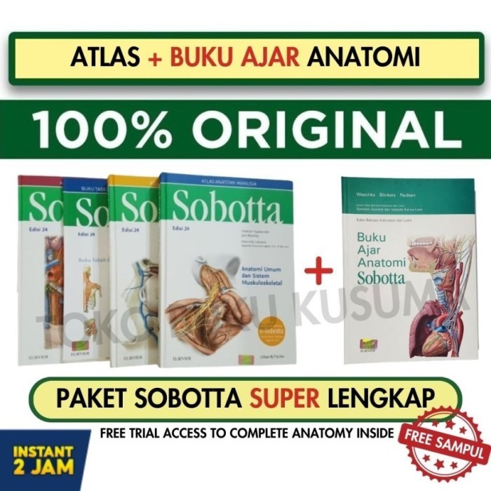 PROMO ~ [] Sobotta Atlas of Anatomy 16e English - Istilah Latin  - Atlas Sobotta