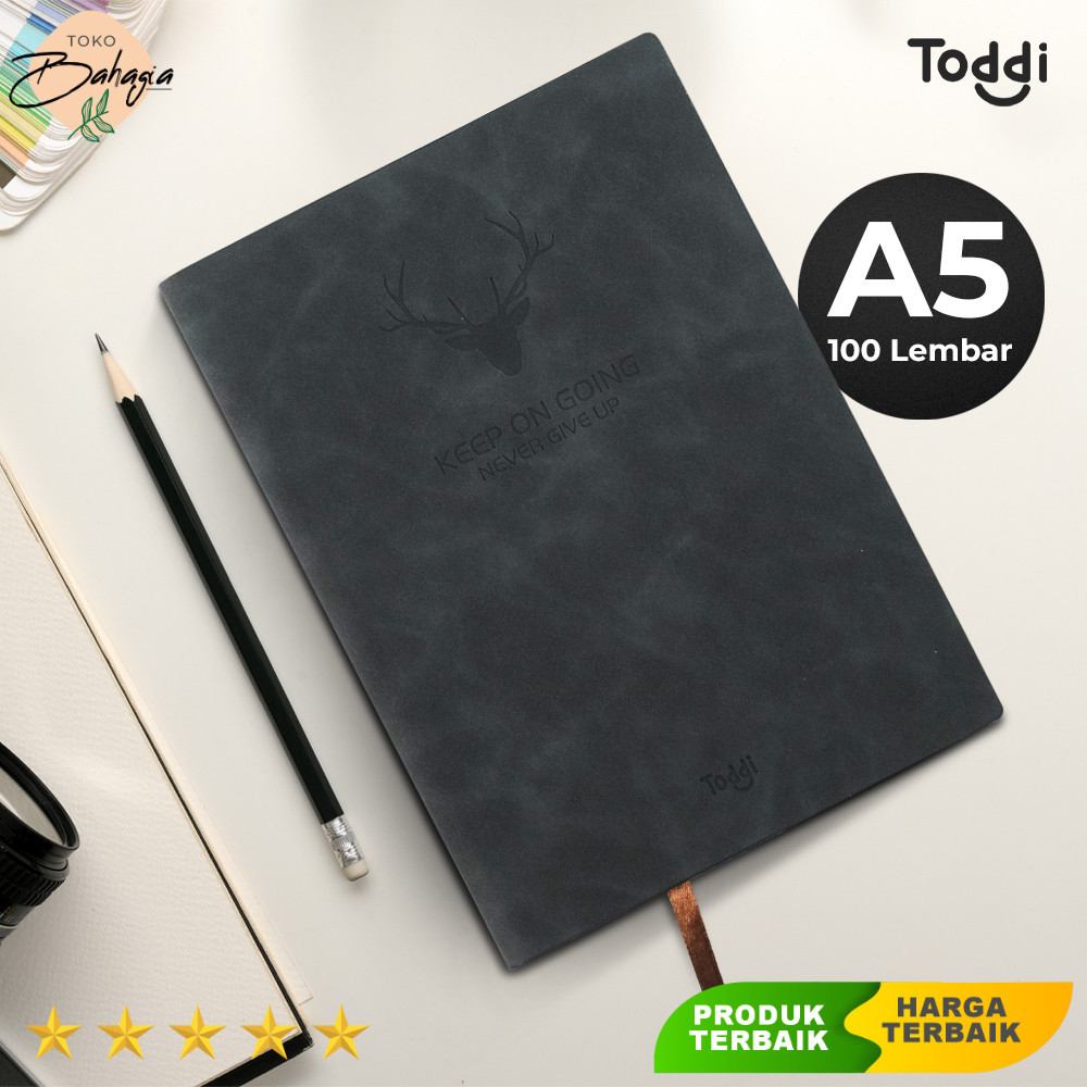 

Buku Catatan Harian Notebook Diary Cover Kulit 100 Lembar A5