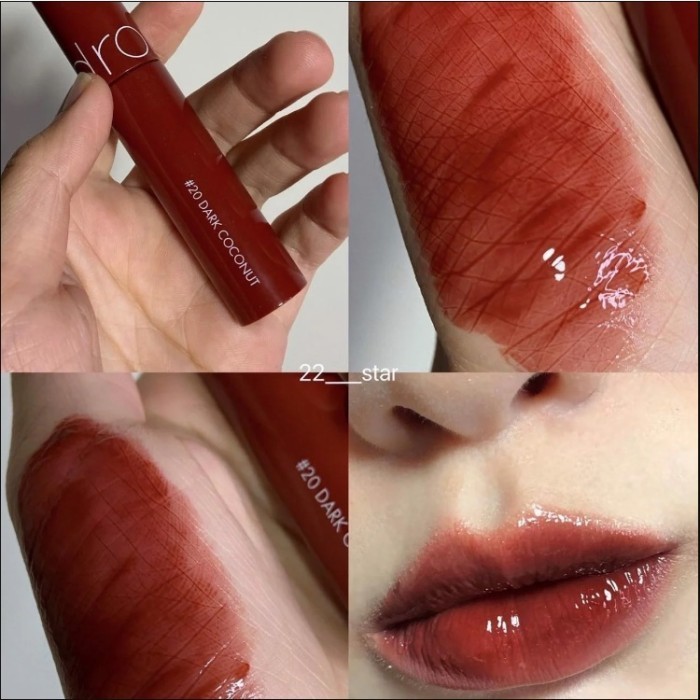 ✨BEST✨ -ROMAND Juicy Lasting Tint Ripe Fruit Series Lip Tint - 20 Dark Coconut