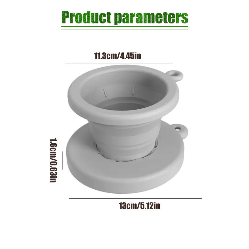 V60 Silicone Coffee Dripper Foldable Portable Coffee Dripper Spring Filter - Silicone Coffee Dripper