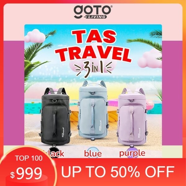 Diskon - Tas Travel Ransel Backpack Traveling Bag Jumbo Pria Wanita