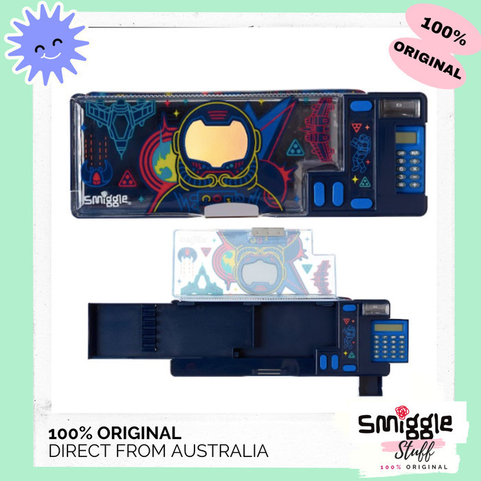 

Thosti Original SMIGGLE Beyond Disney Peepy Pop Out Pencil Case Tempat Pensil - Navy Astronout