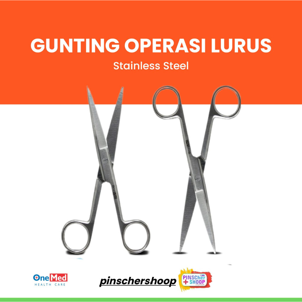 

Gunting Operasi Lurus SS Stainless Steel