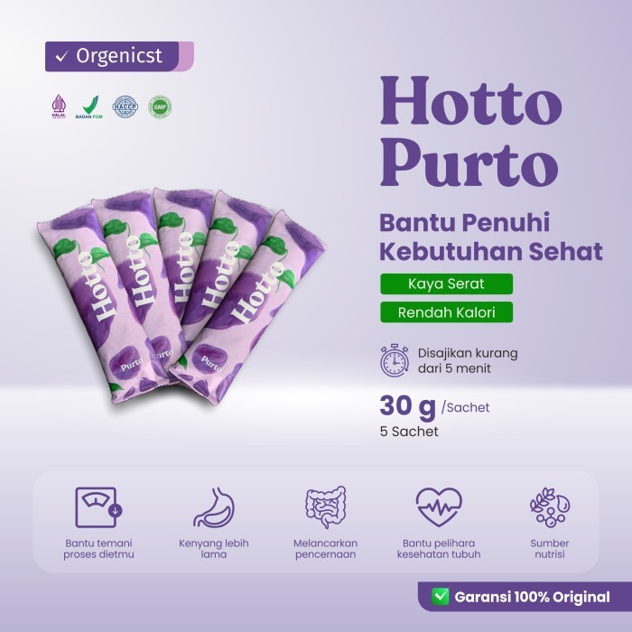 

hotto purto multigrain oat 5 sachet | gerd & asam lambung