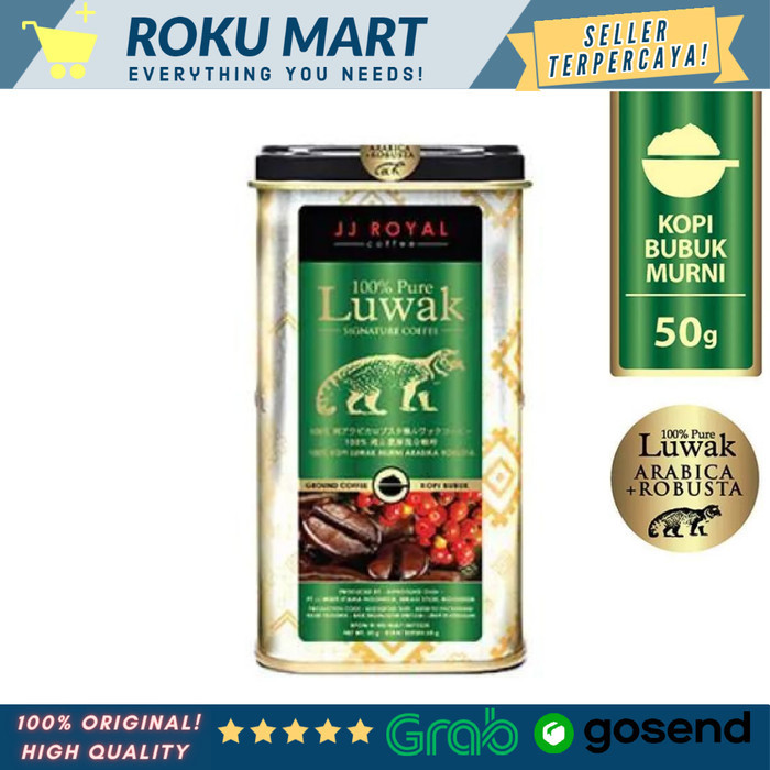 

JJ ROYAL COFFEE 100% PURE LUWAK SIGNATURE GROUND (KOPI BUBUK) TIN