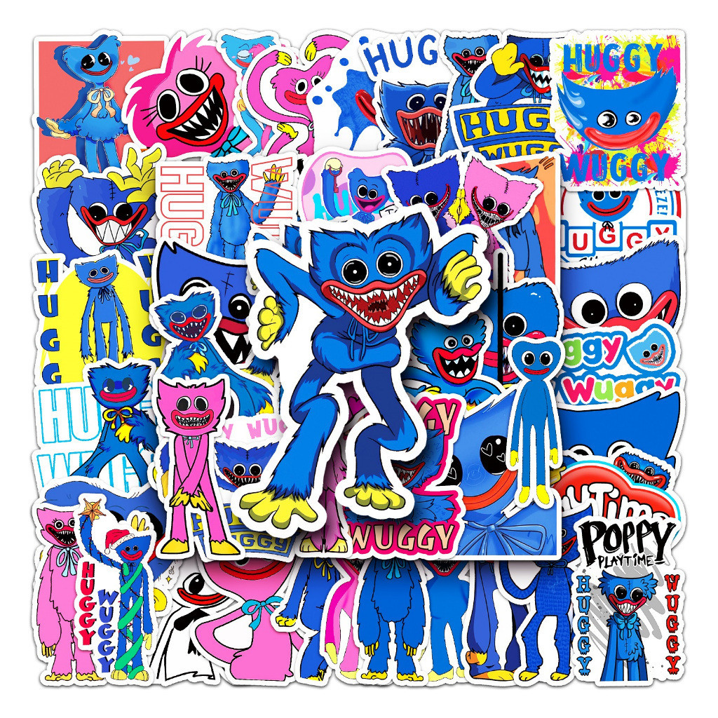 

Sticker Pack vinyl isi 50 pcs | anti air varian STICKER BOBBY'S PLAYTIME | glossy matte | laptop helm tumbl koper Stiker