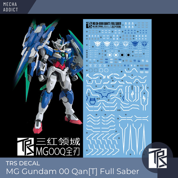 Water Slide Decal MG Gundam 00 QanT Qan[T] Full Saber by TRS