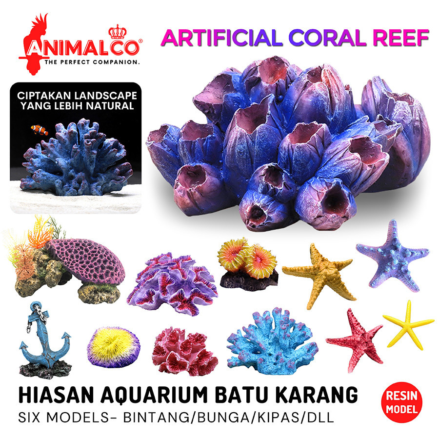 BATU KARANG HIASAN AQUARIUM CORAL/ ARTIFICIAL CORAL /HIASAN AQUARIUM