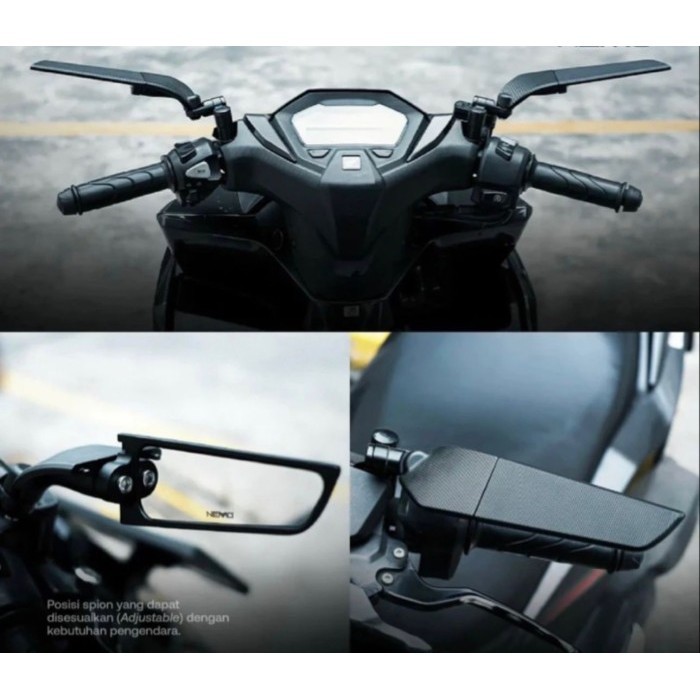 ORIGINAL Spion Winglet Model Rizoma Vario Pcx Beat Nmax Mio / Spion Winglet Vir - standar(kecil)