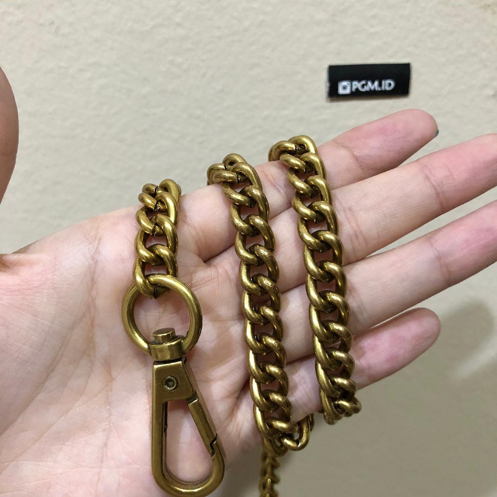 Chain bag strap tali tas rantai gold GG pekat marmont
