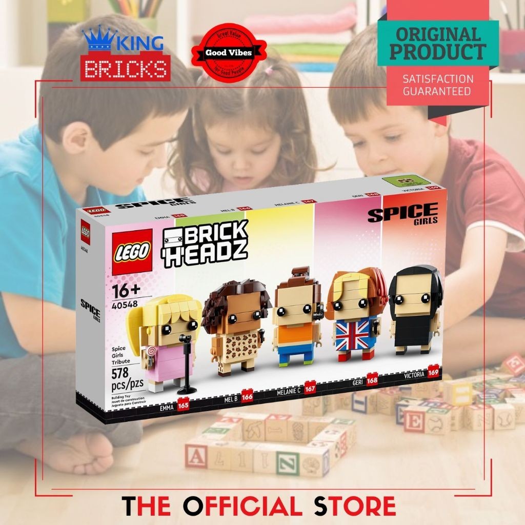 KingToys88 Mainan LEGO Original BRICKHEADZ 40548 Spice Girls Tribute - Mainan Anak Edukasi Kreatif M