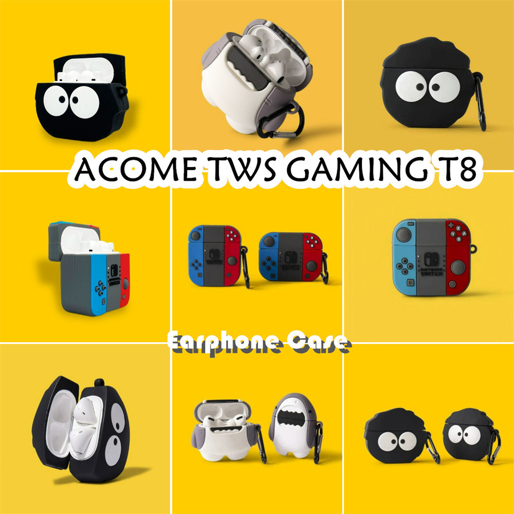 【inovasi】Untuk ACOME TWS GAMING T8 Case Trendi Kartun Soft Silicone Earphone Case NO.2