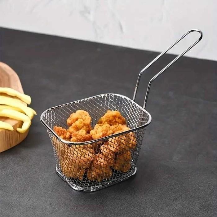 Erok Erok Keranjang Saringan Masak Mini Peniris Kentang Goreng Skimmer Utensil