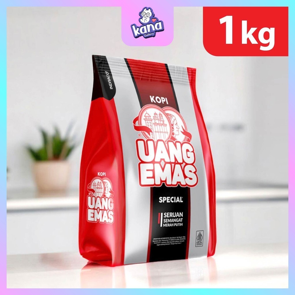 

Kopi Bubuk Kopi Uang Emas Spesial 1000g / 1kg - LL03
