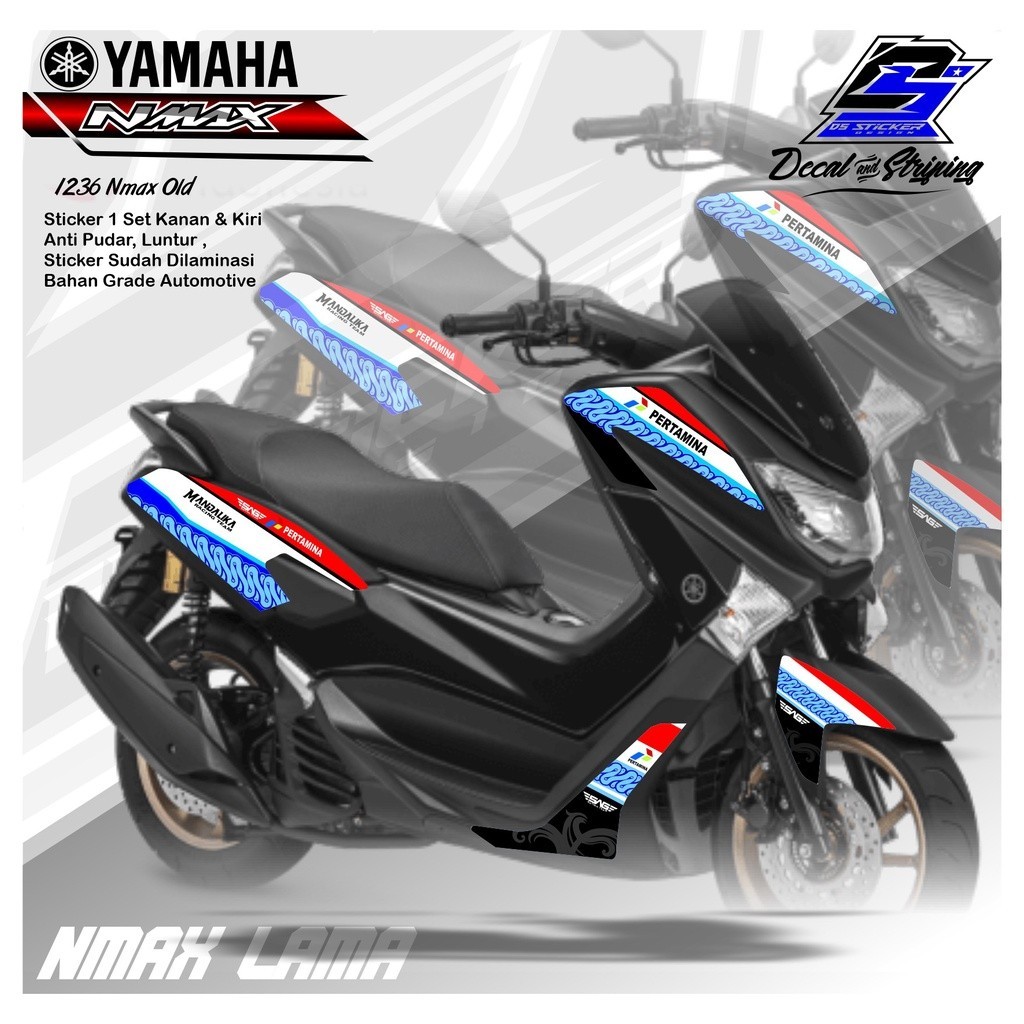 1236 Stiker Striping NMAX Lama Mandalika MotoGP Grafik Variasi