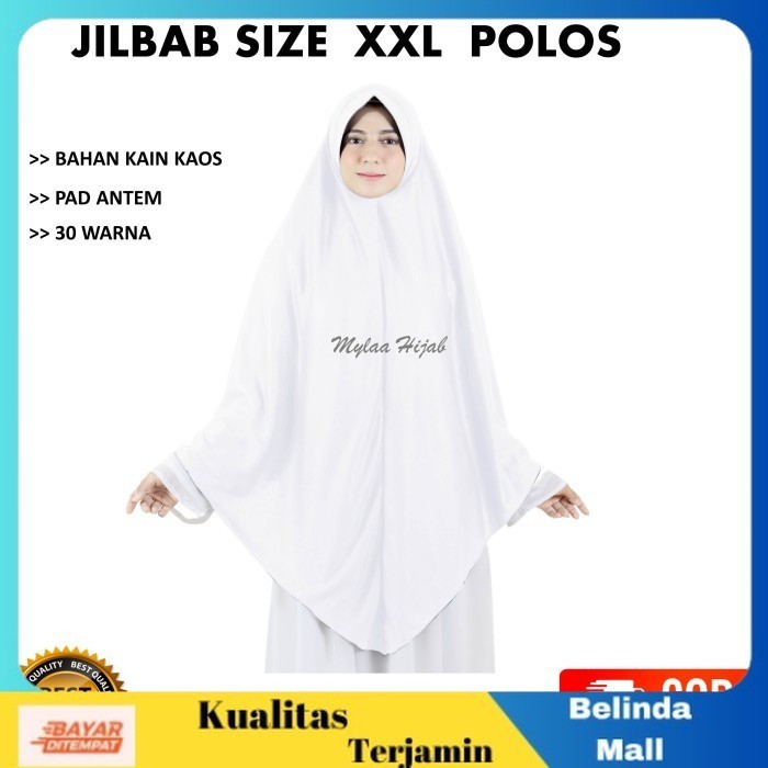 

⭐COD⭐ DISKON Jilbab Instan Non Serut Anak Sekolah Atau Dewasa Bahan Kaos Murah Putih