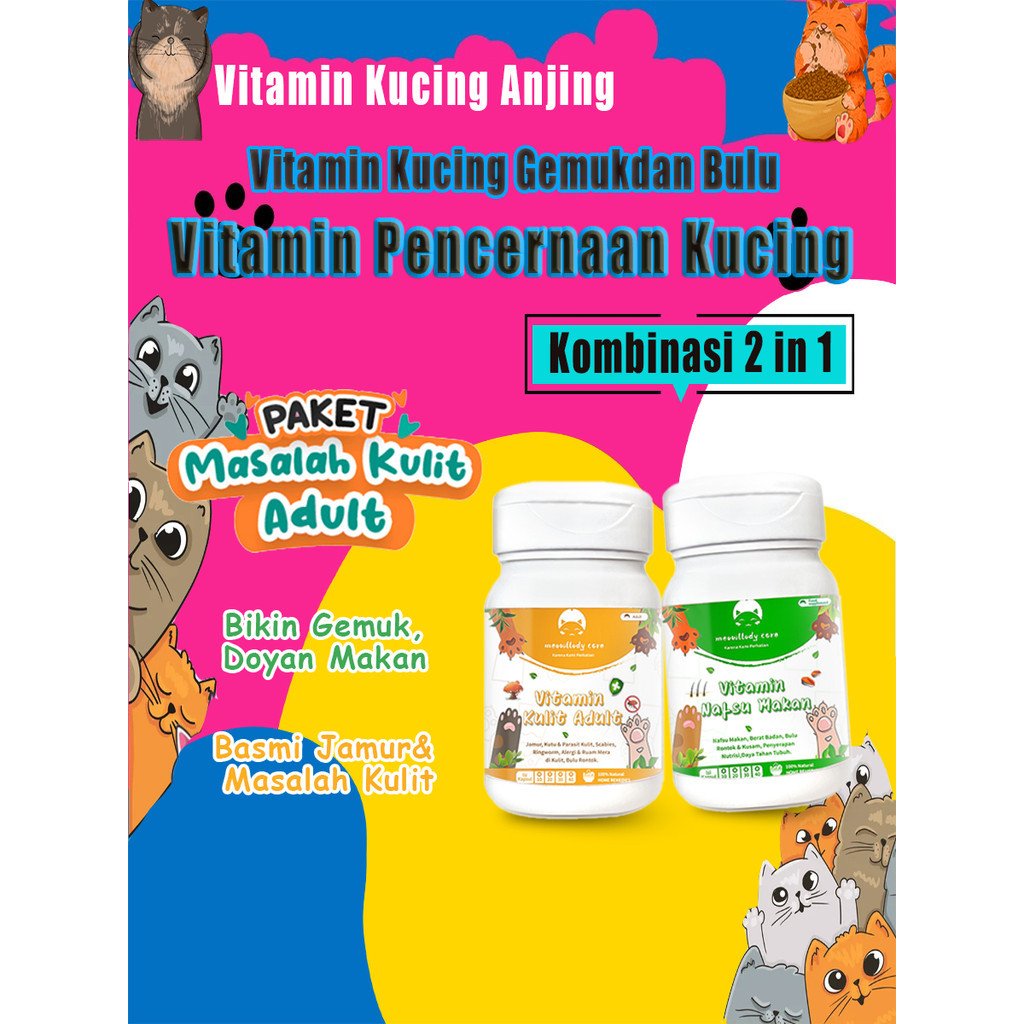 Vitamin Kucing Paket & vitamin kucing vitamin kucing muntah vitamin kucing kucing vitamin