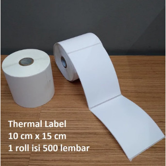 

100 X 150 MM Kertas Thermal Sticker Label Printer ( ISI 500 PCS ) ROLL
