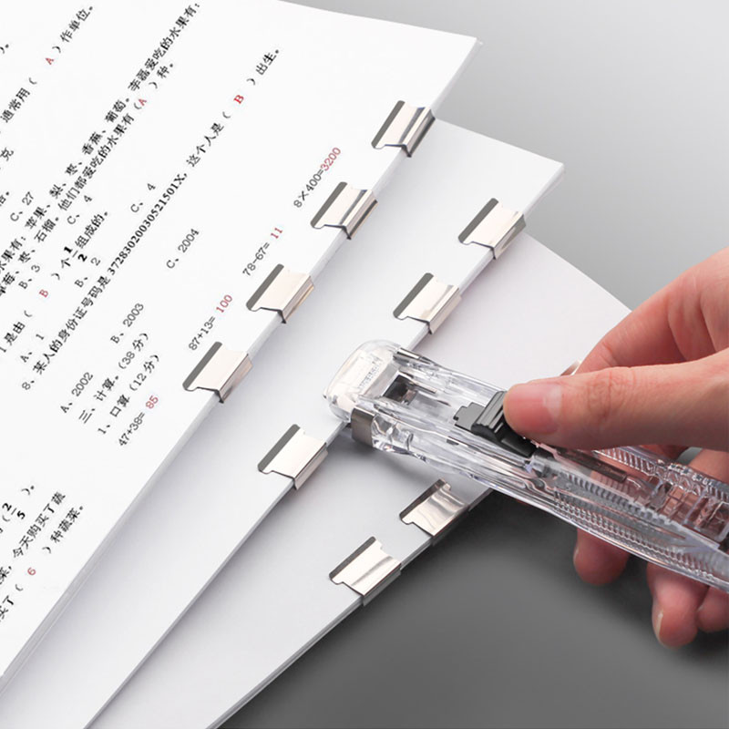 

Deli Document Push Clamp Binder Paper Clips School Office Supplies Binding Stationery Metal Clip Holder Small Business Supplies