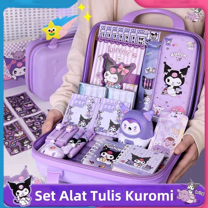 

【COD】One+One Kuromi Kotak Hadiah Mewah Alat Tulis Set / Set Stationery Untuk Hadiah Anak Sekolah Kuromi / Kotak Pensil Anak set / Untuk Hadiah Anak Sekolah Kuromi