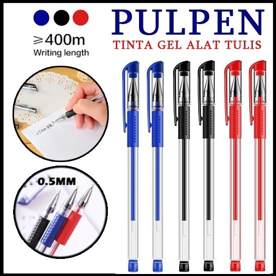 

PTZ3 - Pulpen Gel Ink 0.5Mm Pena Tinta Standart Alat Tulis Sekolah Kantor DLL