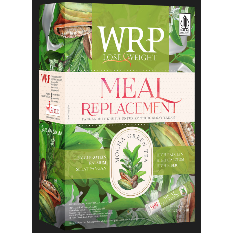 

WRP Meal Replacement Mocha Green Tea 324G 6 Sachet