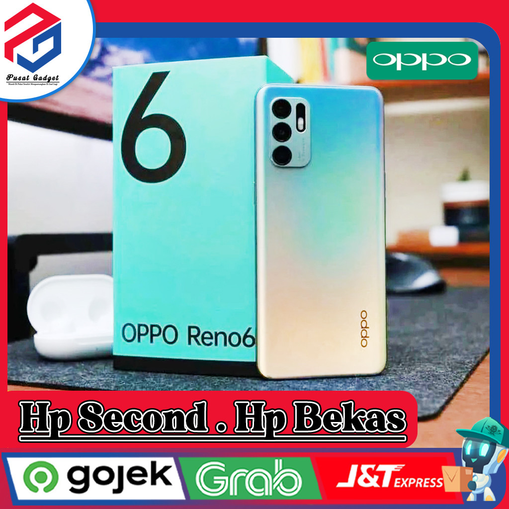 Oppo Reno 6 4G | 5G  Ram 8 Rom 128GB Second Original