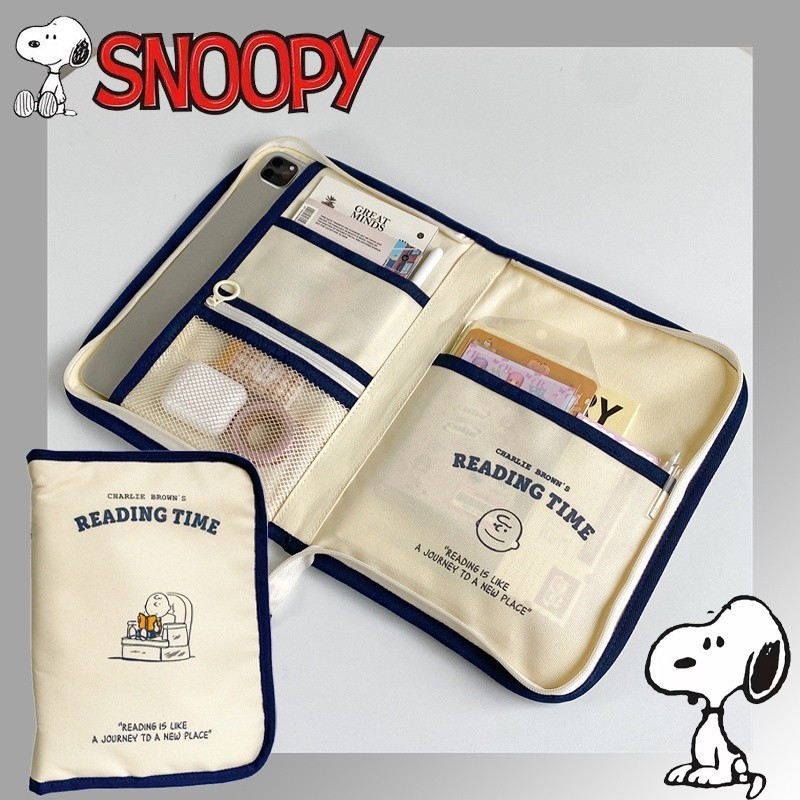 Snoopy Shockproof Handbag Cover for iPad/Macbook Air Pro 11 13 Inch Tablet Protective Case Laptop Ba